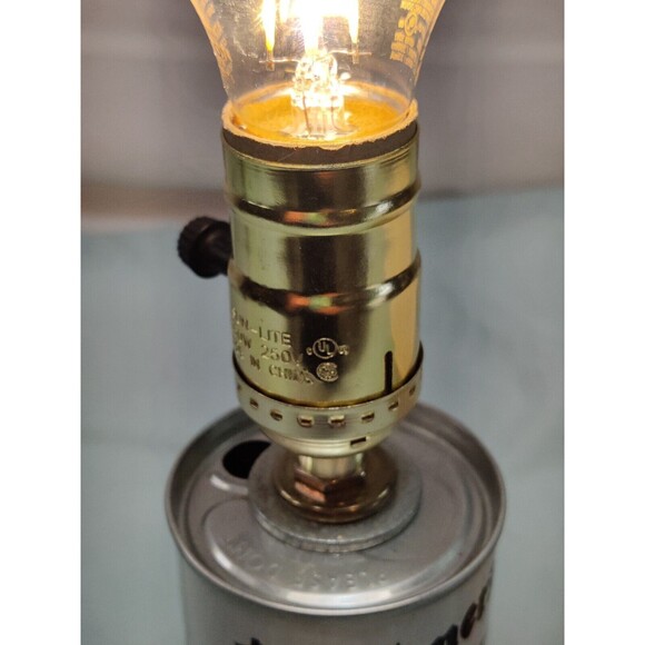 Homemade Older Timers Lager Beer Can Lamp, Light-Works Great! One of A Kind - Picture 11 of 12